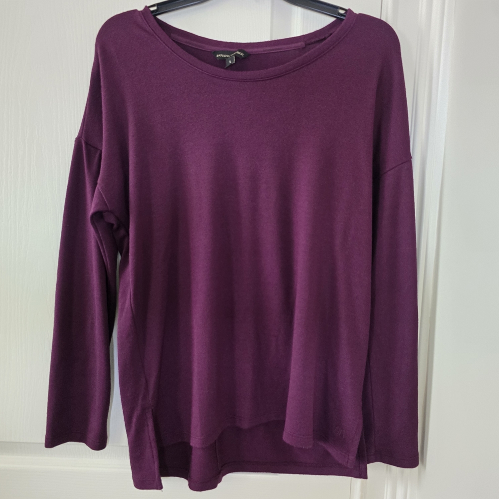Banana Republic‎ Long Sleeve Plum Top